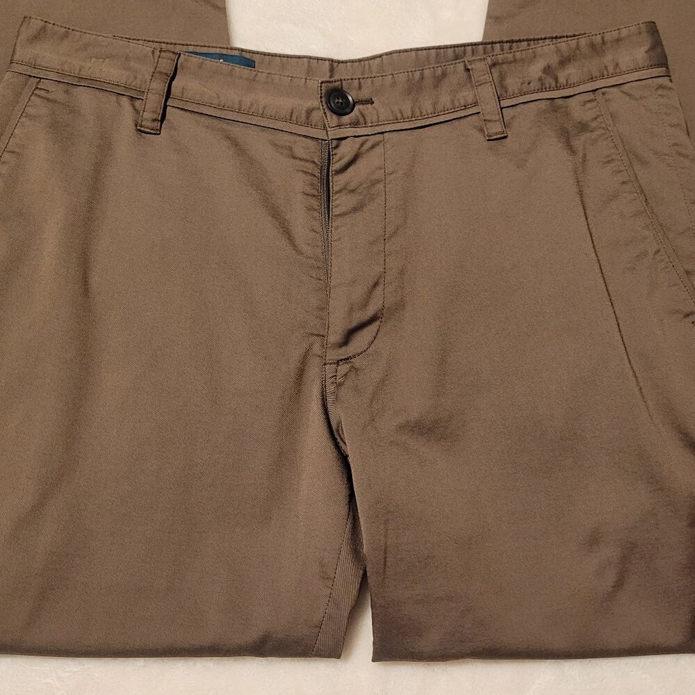 Perry Ellis Green Slim Fit Stretch Cotton Casual Pants 32x30